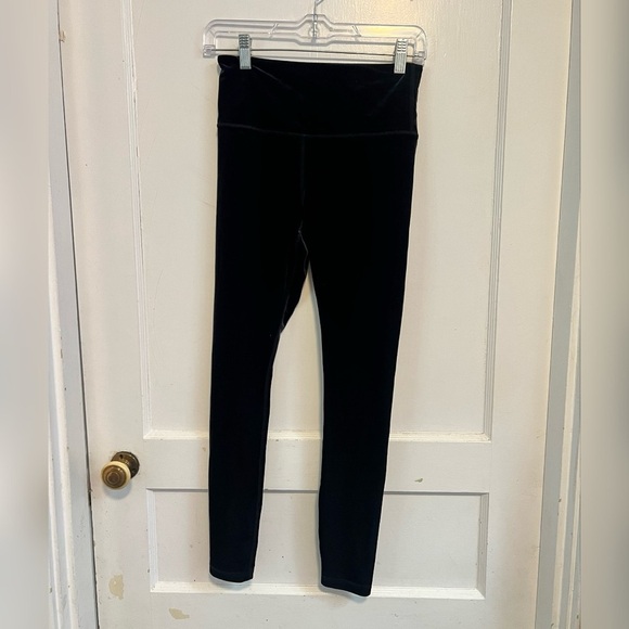 ATHLETA Elation Black Velvet Tights (Leggings) Size S $89 - Picture 1 of 6
